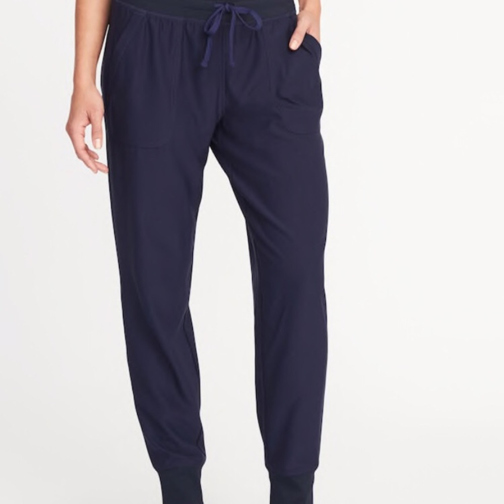 Mid-Rise Knit-Waist Performance Joggers for Women